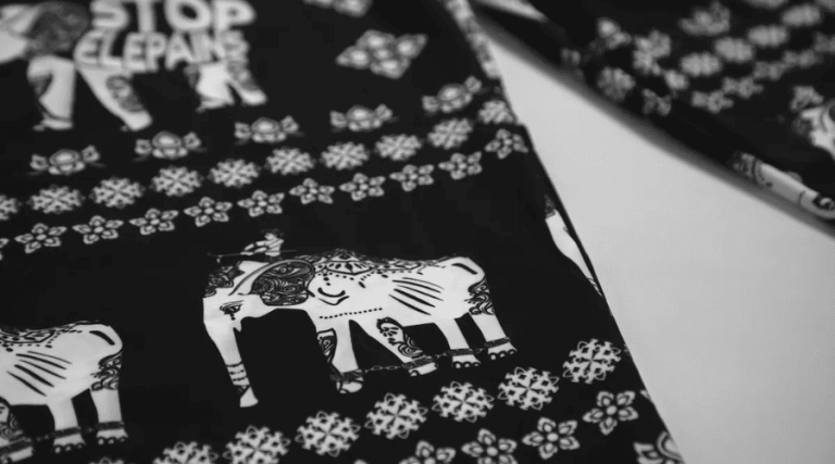 The elephant pants, a fashionable symbol for Thailand